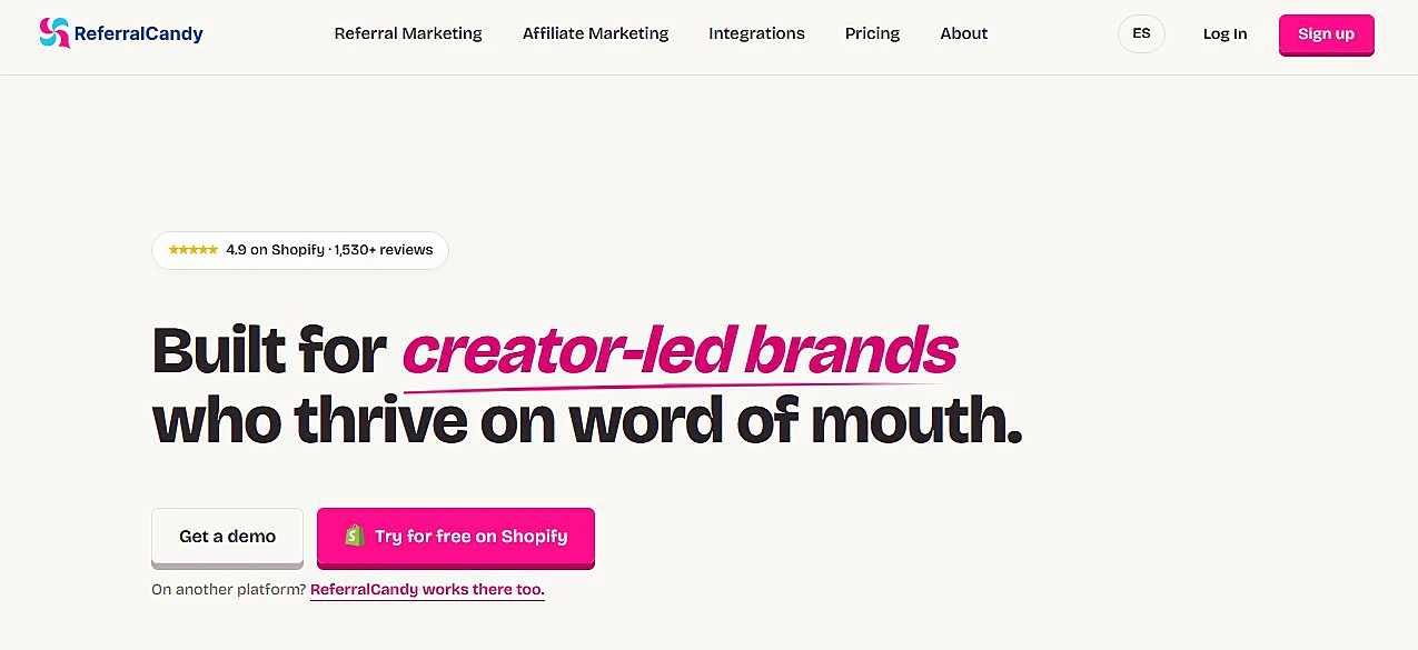 Referral Candy website